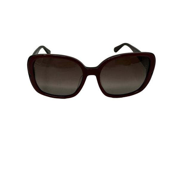 Kate Spade New York Elianna/G/S Sunglasses Maroon Red Black Square Shape - Picture 1 of 6
